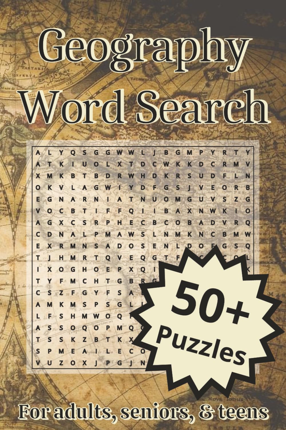 Geography Word Search Puzzle Book: Word Searches with Easy-to-Read Print about Countries, Capitals, Landforms, Landmarks, Maps, and More | 6 x 9 ... Vacations, Holidays, or Relaxing Free Time
