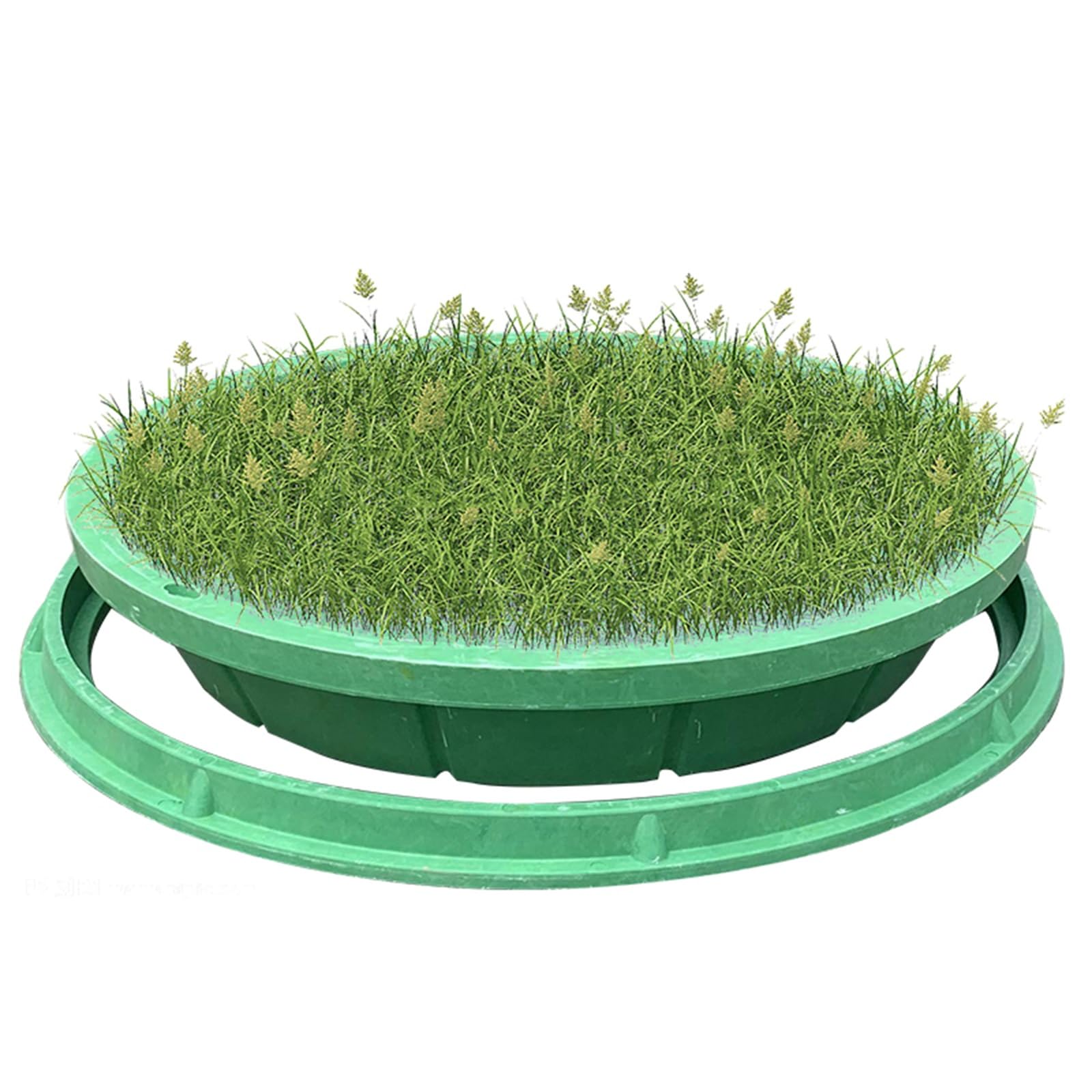 Tapa de tanque séptico resistente de 24 pulgadas con acabado para pavimento