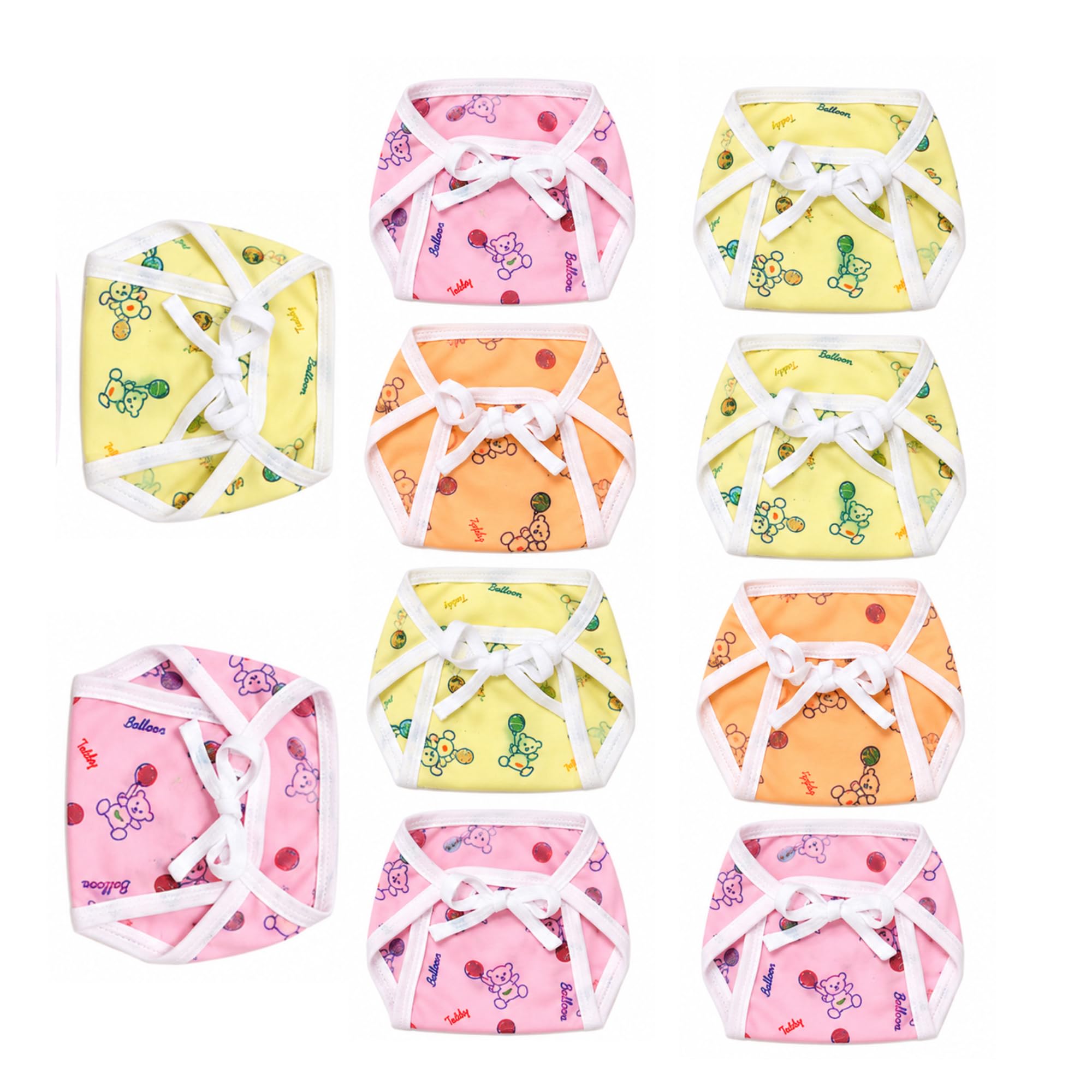 JAINAM TRADERS Newborn Baby Cotton Langot/Nappies for 0-9 Months | Double Layer Soft Cotton Cloth Diapers | Washable, Reusable & Breathable Baby Nappy for Boys & Girls | Printed Multicolor Baby Essentials (5, Multi-colors, 0-6 Months)-image-25
