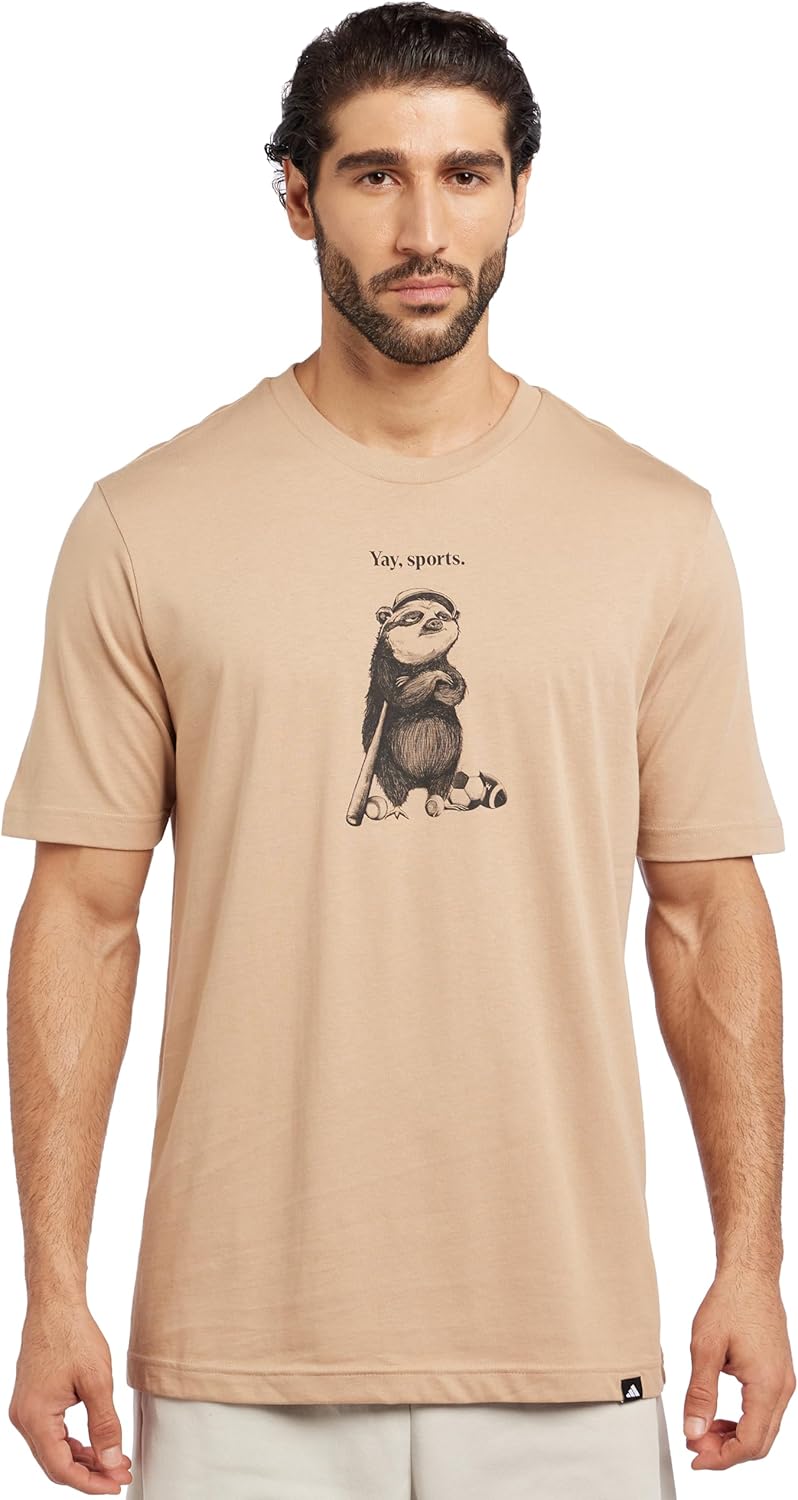 تي شيرت بطبعة شخصية ياي سبورتس جرافيك للرجال من اديداس 2026 - view 1