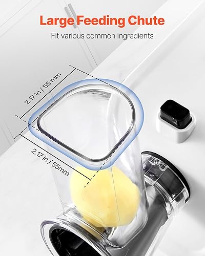 Miniatura 4 de VEVOR Rallador Eléctrico de Queso Fabricante de Ensaladas, Disparador de Ensaladas de 200W, Rebanador Triturador Picador Eléctrico de Vegetales para