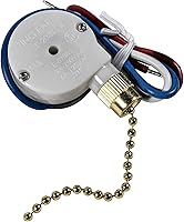 Vista 4 de HQRP 3-Speed 4-Wire Switch Compatible with Hunter, Hampton Bay, Harbor Breeze, Westinghouse Ceiling Fan Pull Chain Light Switch With 4 Pre-Installed