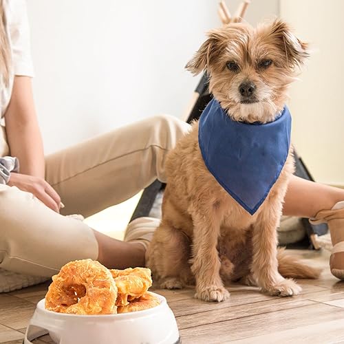 Miniatura 6 de Jungle Calling Golosinas masticables de cuero crudo de larga duración para perros, donas de cuero crudo envueltas en pollo, aperitivos masticables