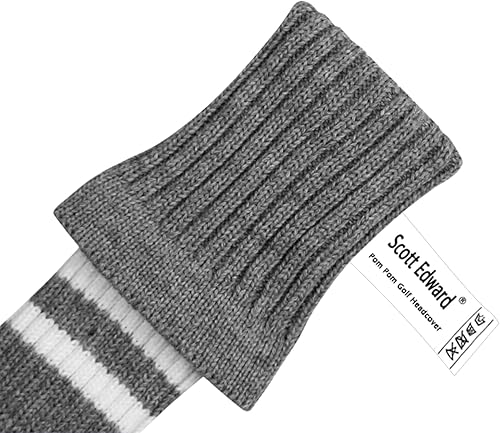 Miniatura 5 de Scott Edward Juego de 3 fundas de cabeza de golf de punto para maderas se adapta bien al conductor (460 cc) madera de pasillo e híbrido (UT), el