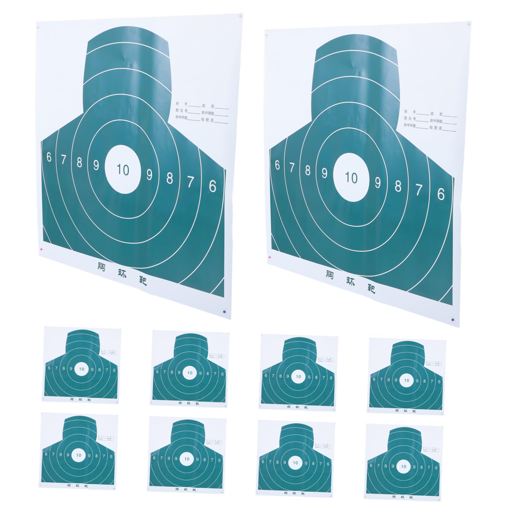 GALPADA Portable Archery Targets Paper 20pcs Shooting Paper Targets Training for Archery Competitions