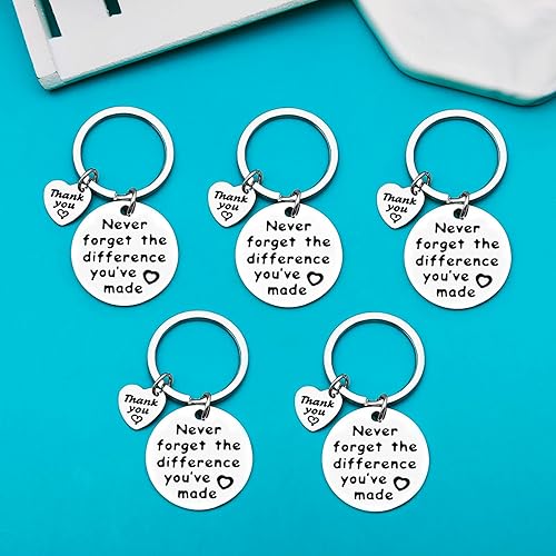 Miniatura 5 de Xiahuyu 15 piezas de regalos de agradecimiento, llavero de agradecimiento para empleados, empleados, compañeros de trabajo, regalos de