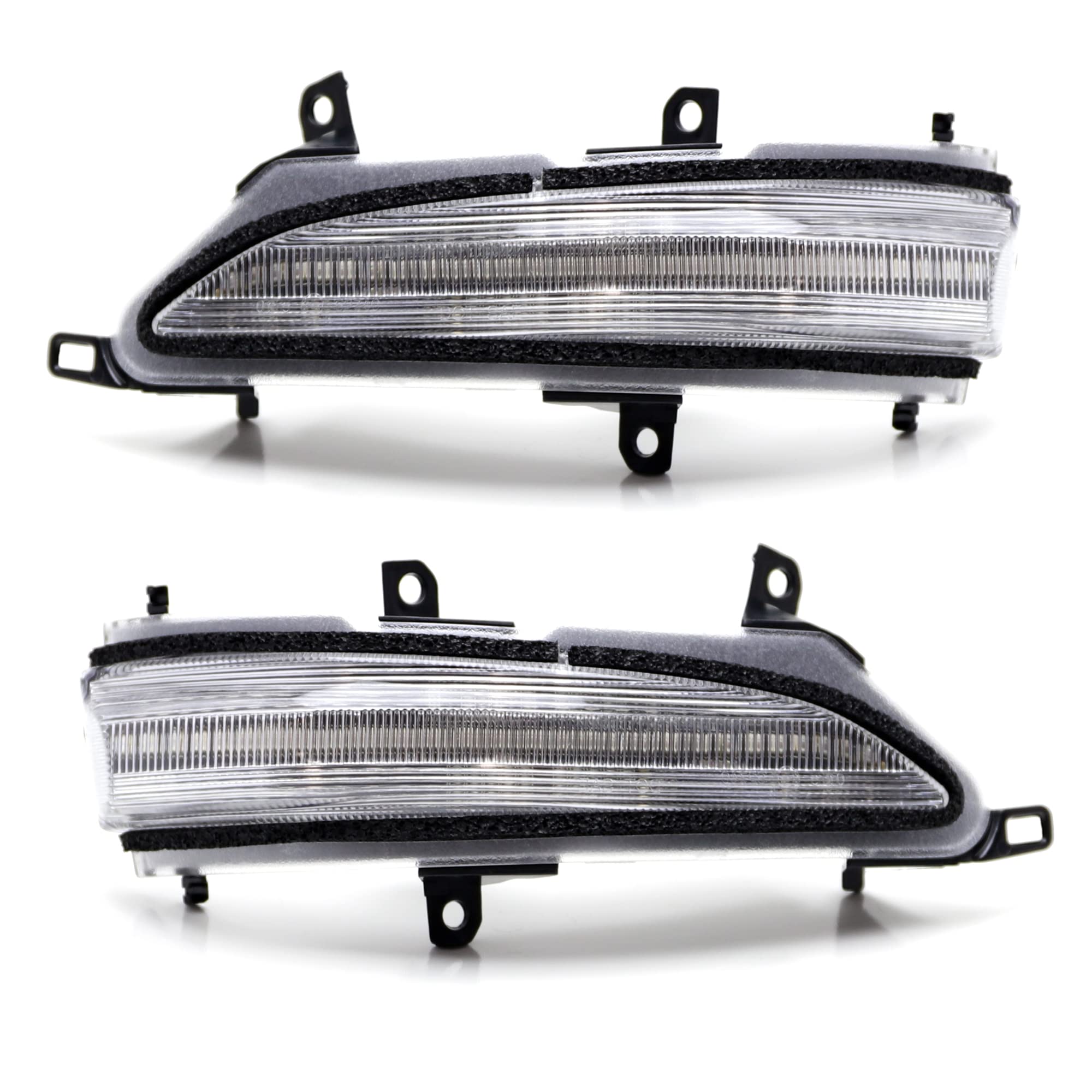 iJDMTOY Clear Lens Dynamic Sequential Blink/Flow Full LED Side Mirror Turn Signal Light Assembly Kit Compatible with Lexus 2010-21 GX460, 2013-21 LX570