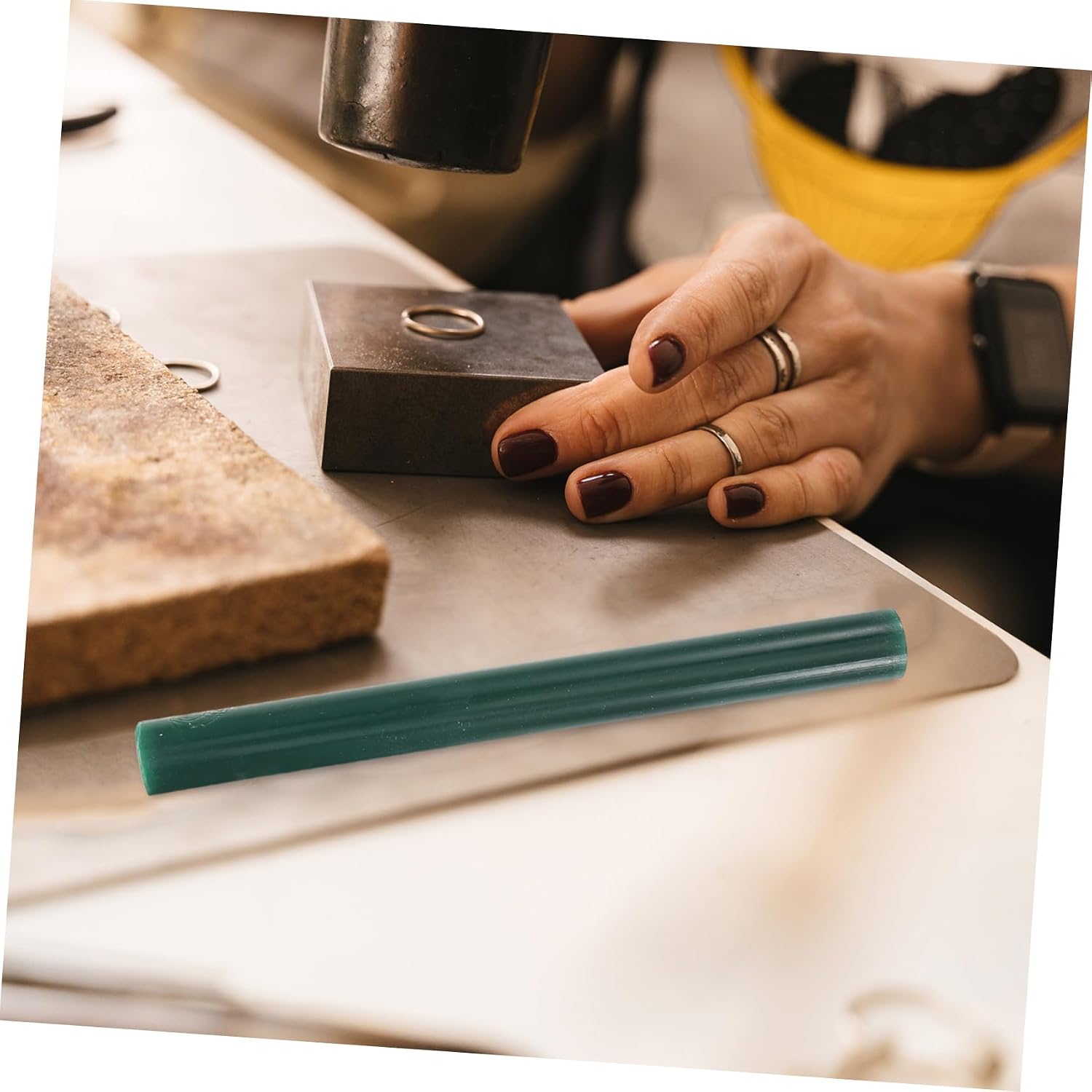 DECORNIJIA Carving Wax Tube for Jewelry Solid Wax Mold Tool for Jewelry Crafting and Engraving for Beginners and Hobbyists