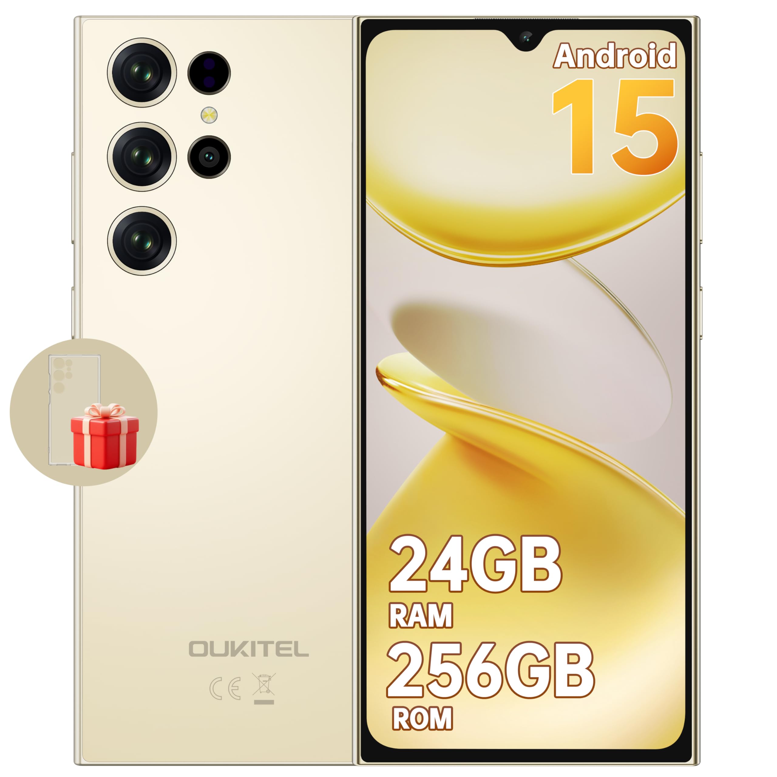 schermo cellulare oukitel c61 pro 6.88 pollici hd+ 90hz 24gb ram 256gb rom