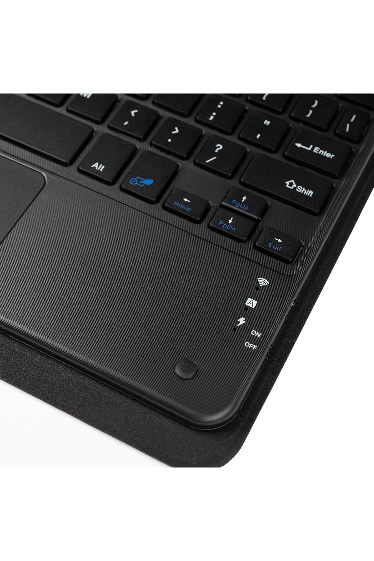 CONSTRAIN - Galaxy Tab S9 ile Uyumlu Border Keyboard Bluetooh Bağlantılı Standlı Klavyeli Tablet Kılıfı-Siyah