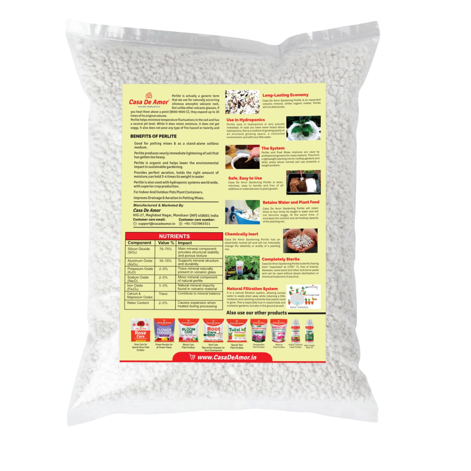Casa De Amor Perlite - Boost Plant Growth! -3