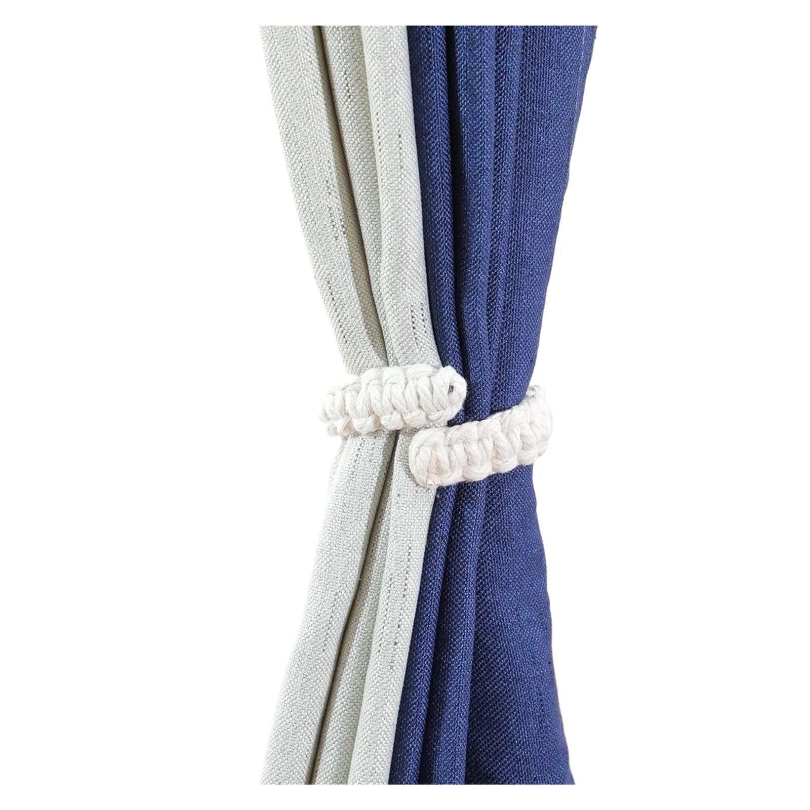 UALXPAO Jute Rope Curtain Tieback Braided Curtain Tiebacks