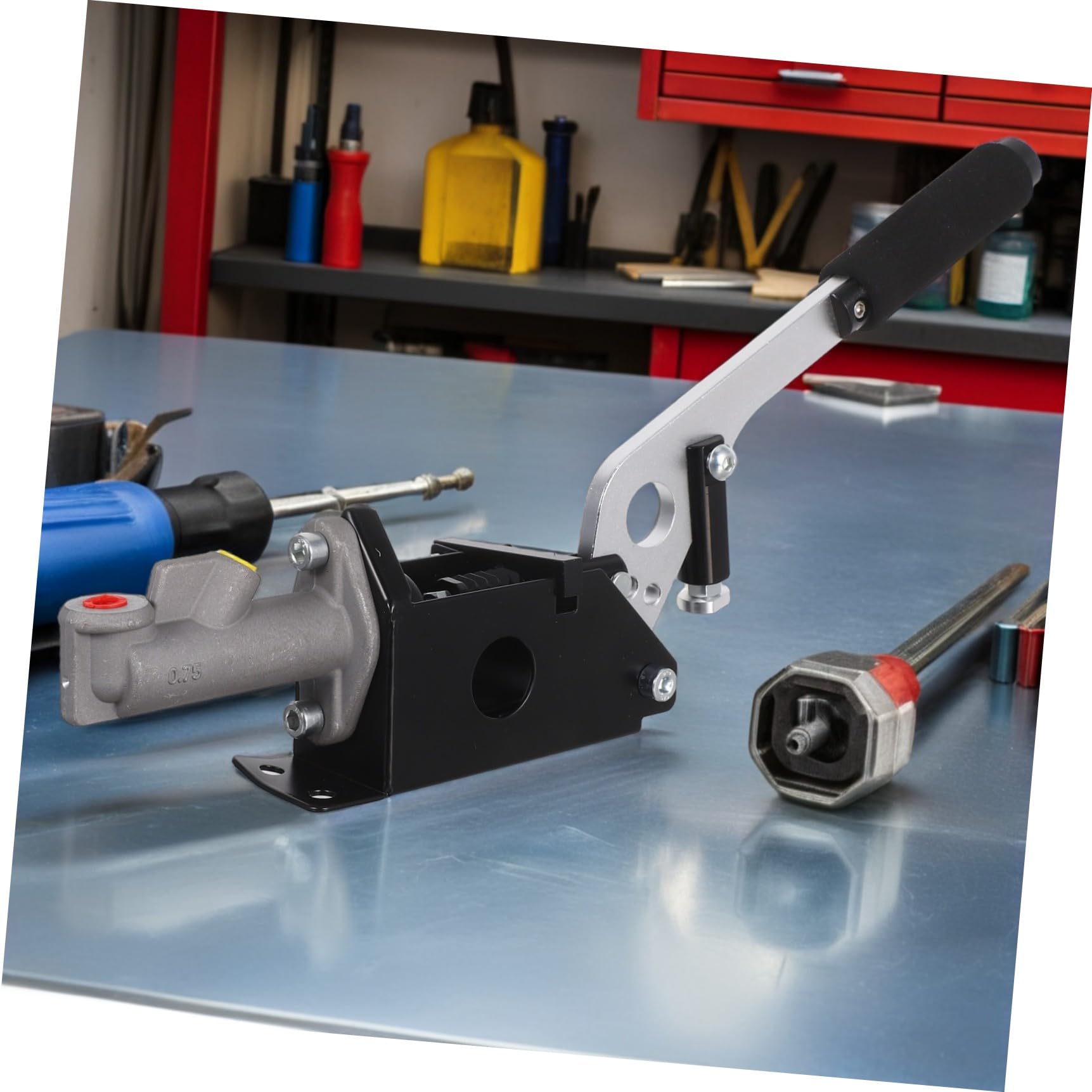 Palanca de Freno Hidráulico de Mano para Coche de Competición y Drift, con Sistema Hidráulico y Material de Aleación de Aluminio Negro Resistente Color Aleatorio