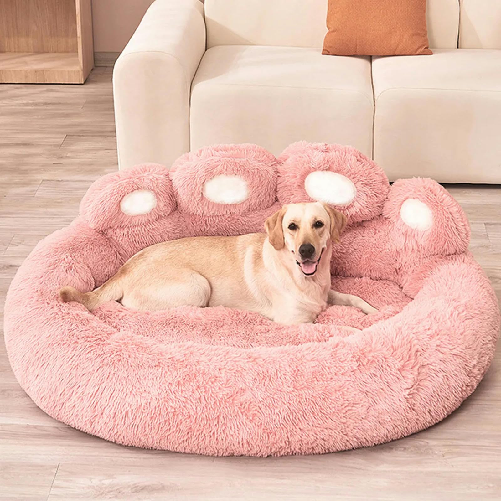 MdybF Legowisko dla psa sofa dla małych psów legowisko dla psów mata dla zwierząt domowych buda nadaje się do prania - jasnoszary-M 60 cm
