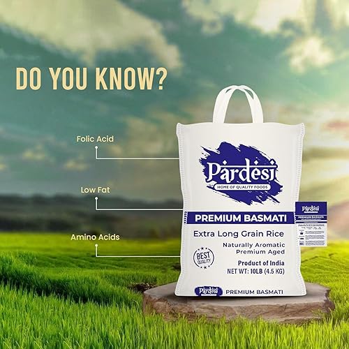 Miniatura 4 de Arroz Basmati de grano extra largo premium 4LB - Sabor aromático - Embalaje de cinta transportadora