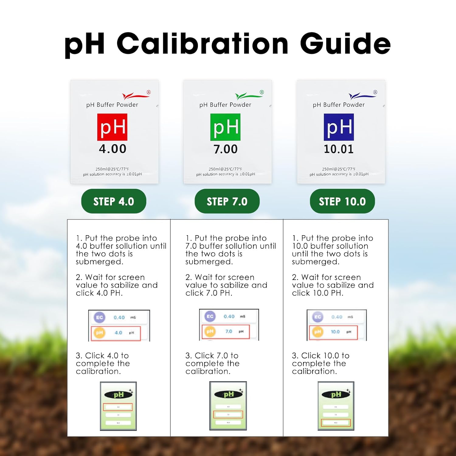 8-in-1 Soil Moisture Meter Digital pH EC Salt Fertility Moisture Temperature Sunlight Air Humidity Soil Tester, Bluetooth Soil pH Tester Soil Test Meter with App Monitor for Garden Nutrients