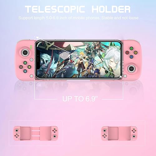 Miniatura 3 de Joso Control inalámbrico para Android iPhone Bluetooth Gamepad Joysticks para Samsung Galaxy 222120 iPhone 1414 Plus14 Pro14 Pro Max13 Pro Max COD