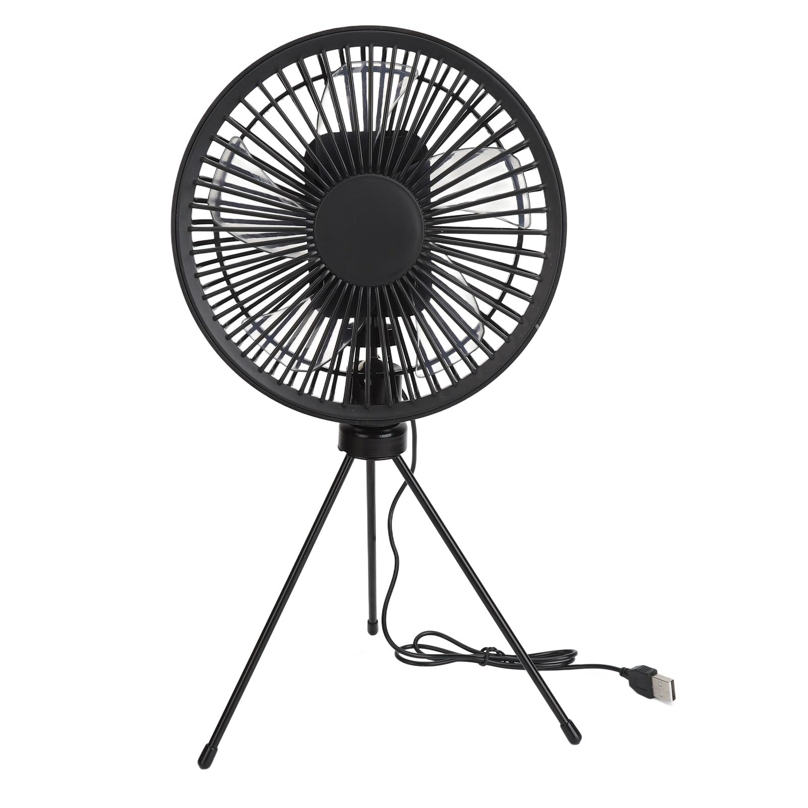 TUWEI Solar Camping Fan, 10W Adjustable Portable Camping Fan with Solar Panel, IP67 Waterproof USB Solar Tripod Fan 2 Speeds Portable Fan Standing Fan for Bedroom Outdoor