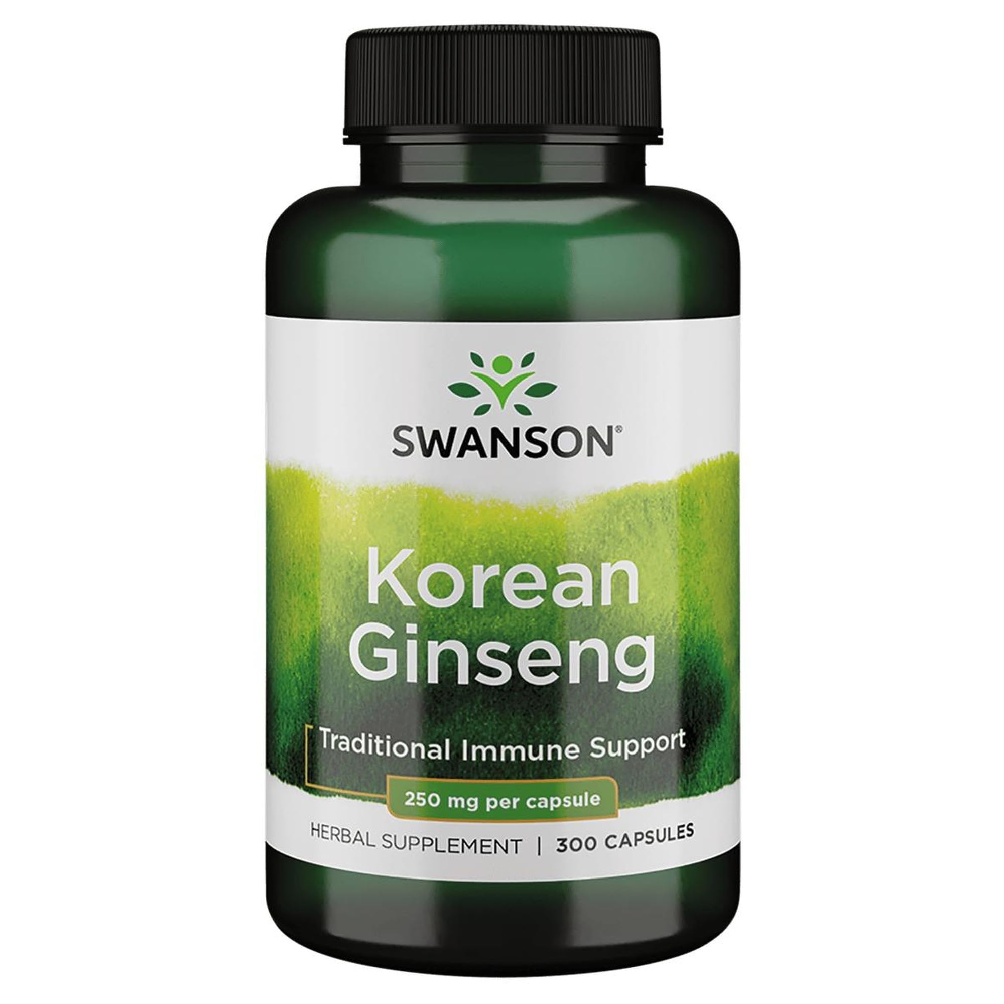Swanson Korean Ginseng 250 Milligrams 300 Capsules