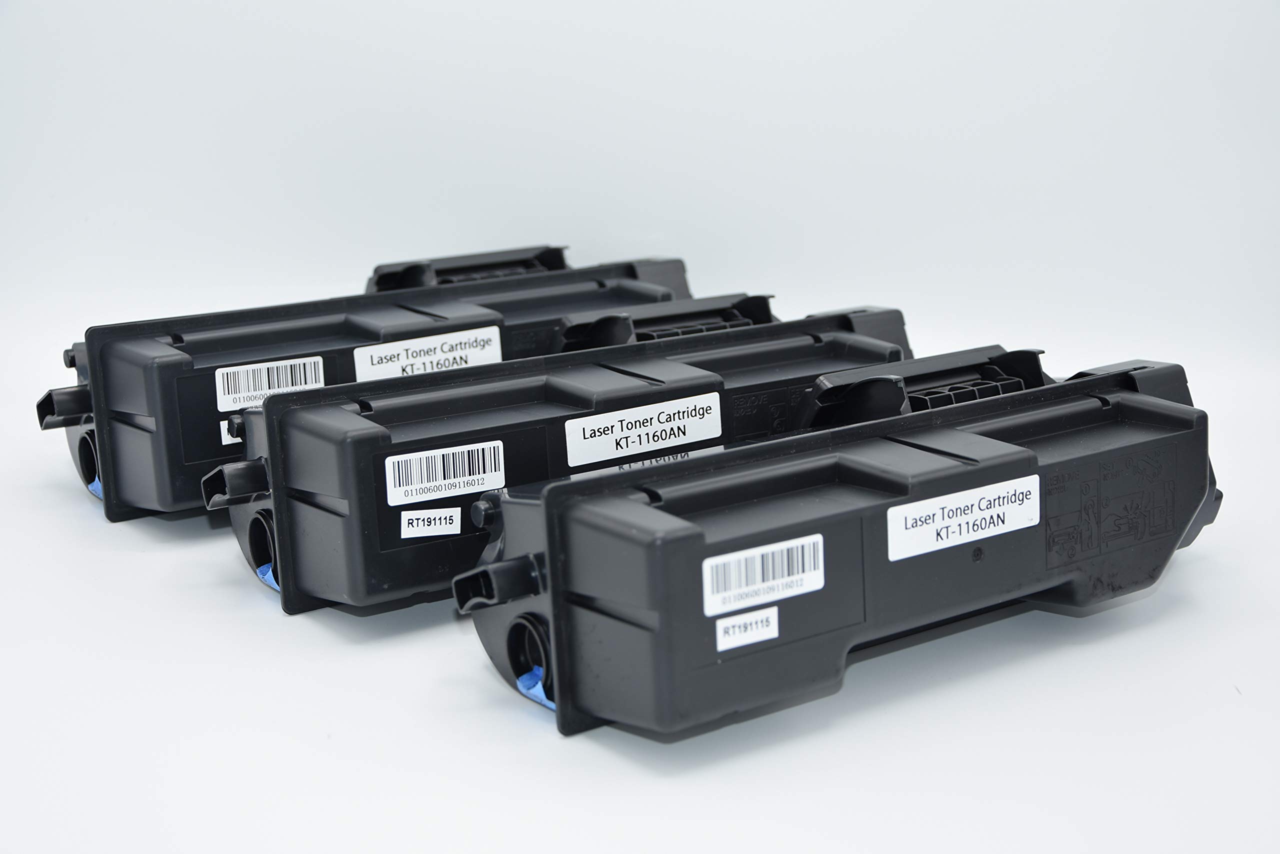 duston 3x toner nero TK1160, TK-1160 compatibile con Kyocera ECOSYS P2040dn P2040dw