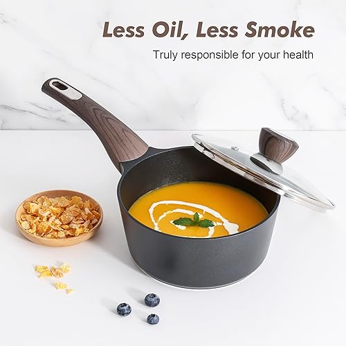 Miniatura 7 de SENSARTE Juego de ollas y sartenes antiadherentes, 20 piezas de utensilios de cocina de inducción, no tóxico, saludable, antiadherente, juego de