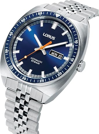 Lorus Otomatik Saat RL441BX9, Mavi, Mavi, bileklik