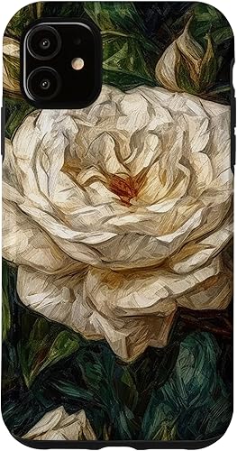 Vista 13 de Funda para iPhone 13 Van Gogh Art White Flower White Roses