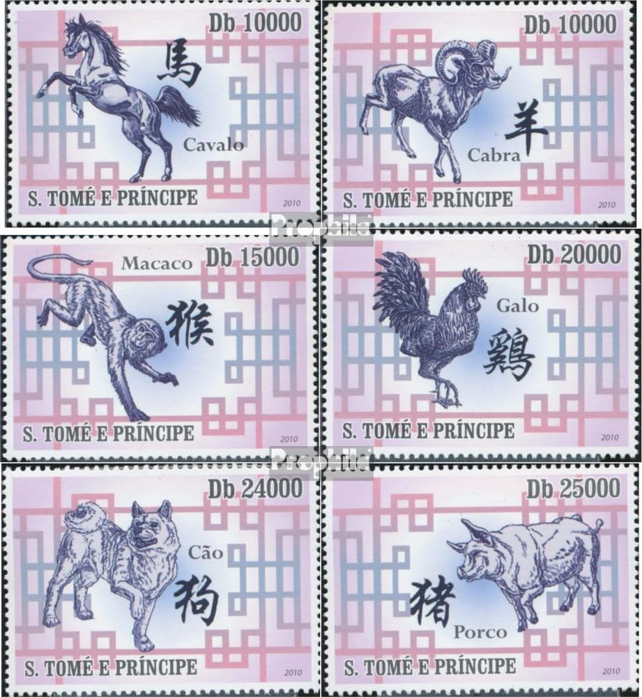 Prophila Collection Briefmarken Sao Tome E Principe 2010 – Chinesischer Kalender, Postfrisch MNH