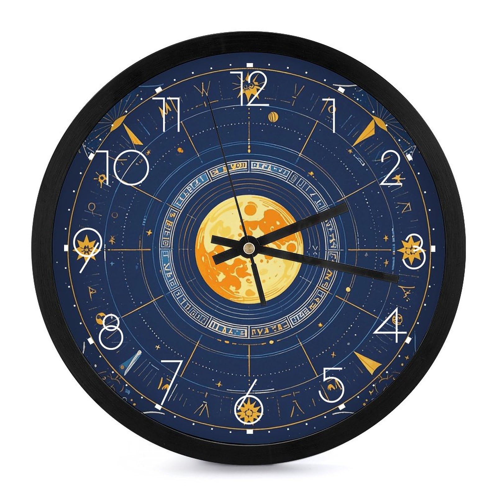 Horloge murale personnalisée phases lunaires pour rompre la monotonie