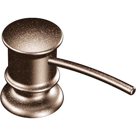 Amazon.com: Moen 3942BL Deck Mounted Kitchen Soap Dispenser with Above ...