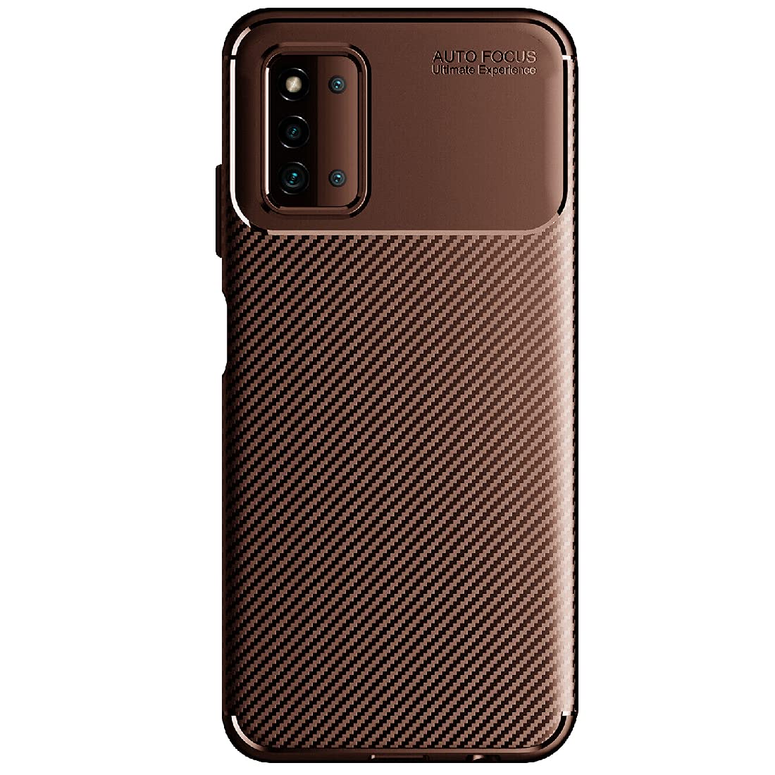 Casotec Back Cover for Samsung Galaxy F52 5G, Plastic Slim Carbon Fiber