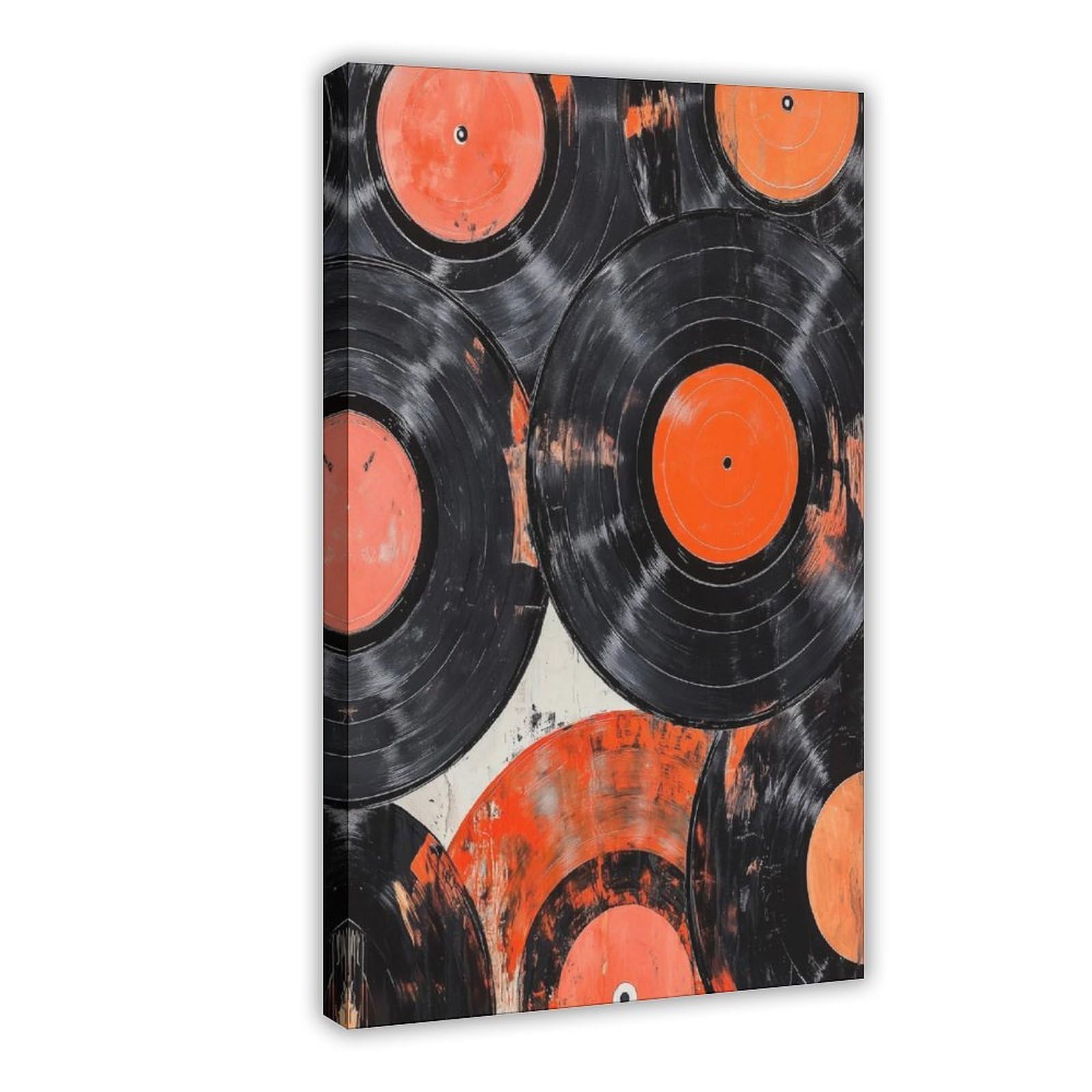 WLQZFRWV Stampa artistica vintage in vinile, decorazione per gli amanti della musica, decorazione per camera da letto, ufficio, stanza, regalo, 50 x 75 cm