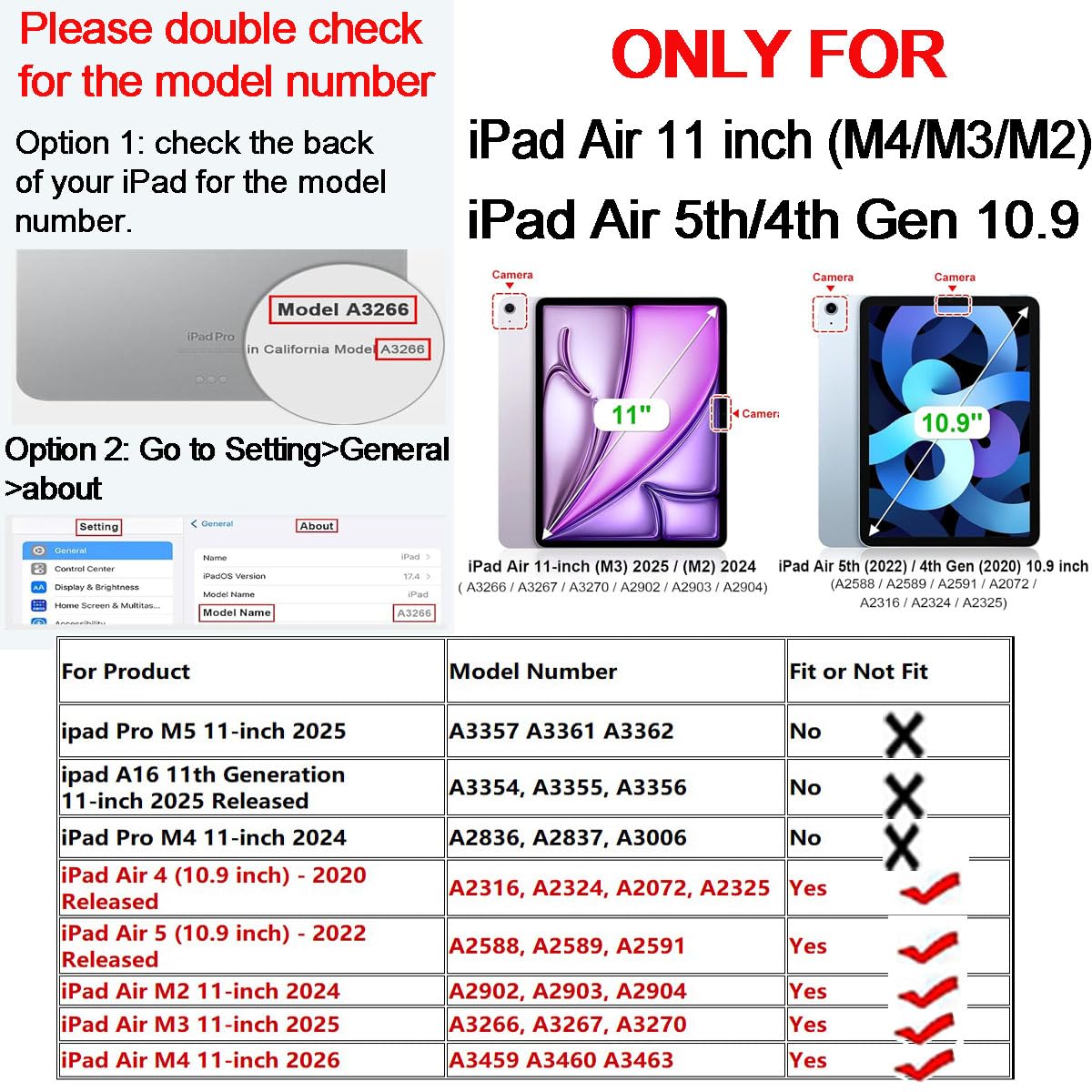 Étui pour iPad Air M4 11"/Air M3 11"/Air M2 11", Smart Cover Rotatif, Réveil Automatique et Veille pour A3459 A3460 A3266 A3267 A2902 A2903 (Fleur Rose)