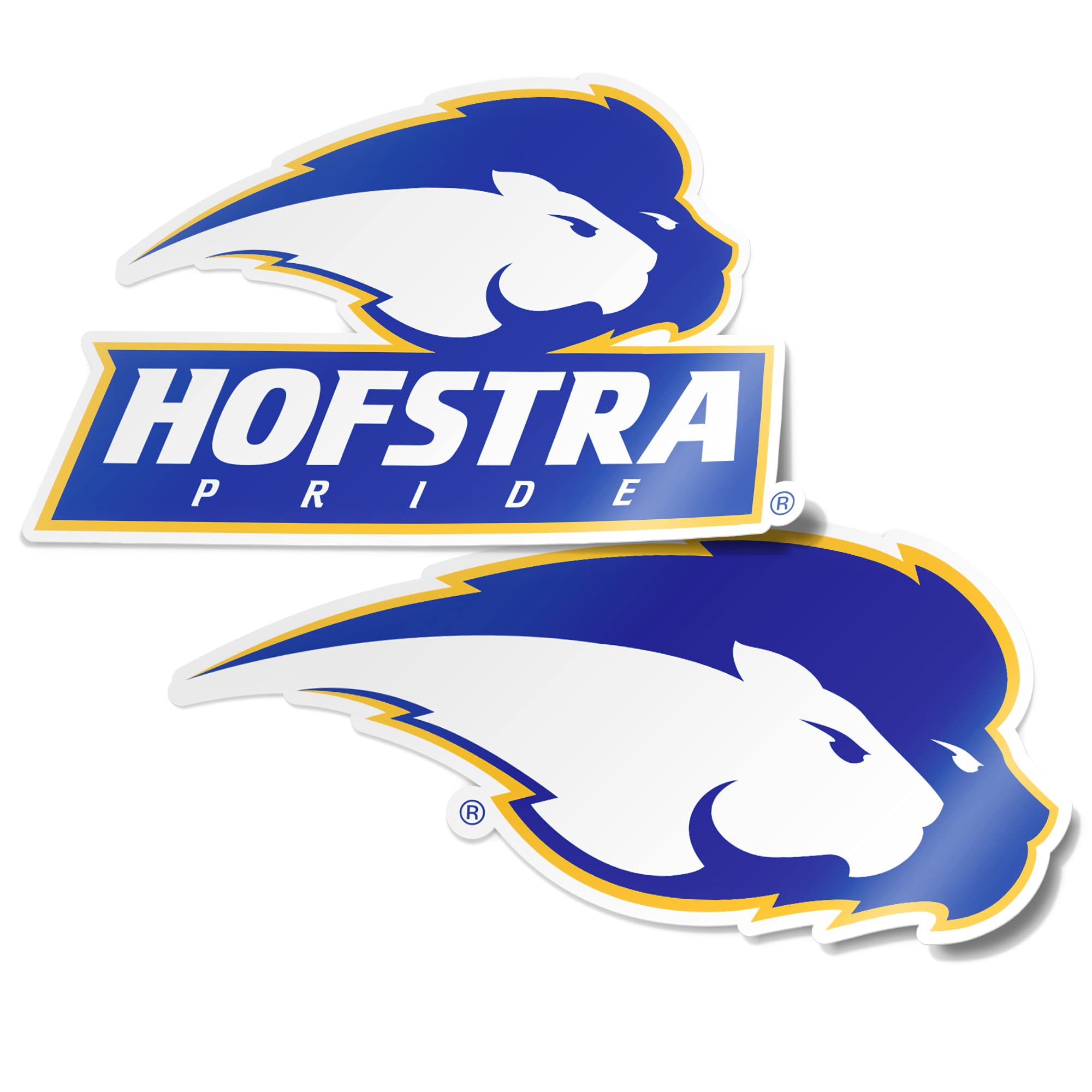 Autocollant en vinyle Hofstra University de 10,2 cm pour voiture et bureau