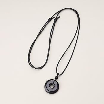 Amazon | [コアイ] オブシディアン ドーナツ 魔除け お守り