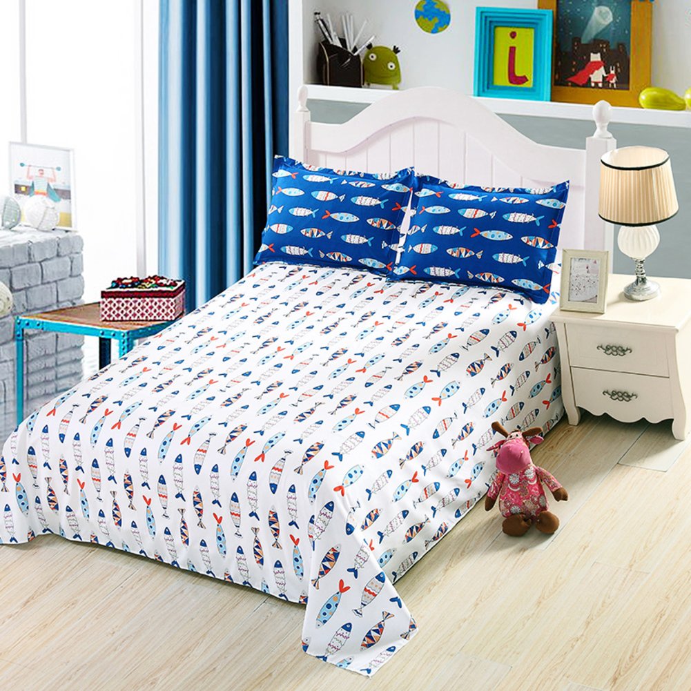 Drap de dessin animé pour enfants grand format lit de dortoir