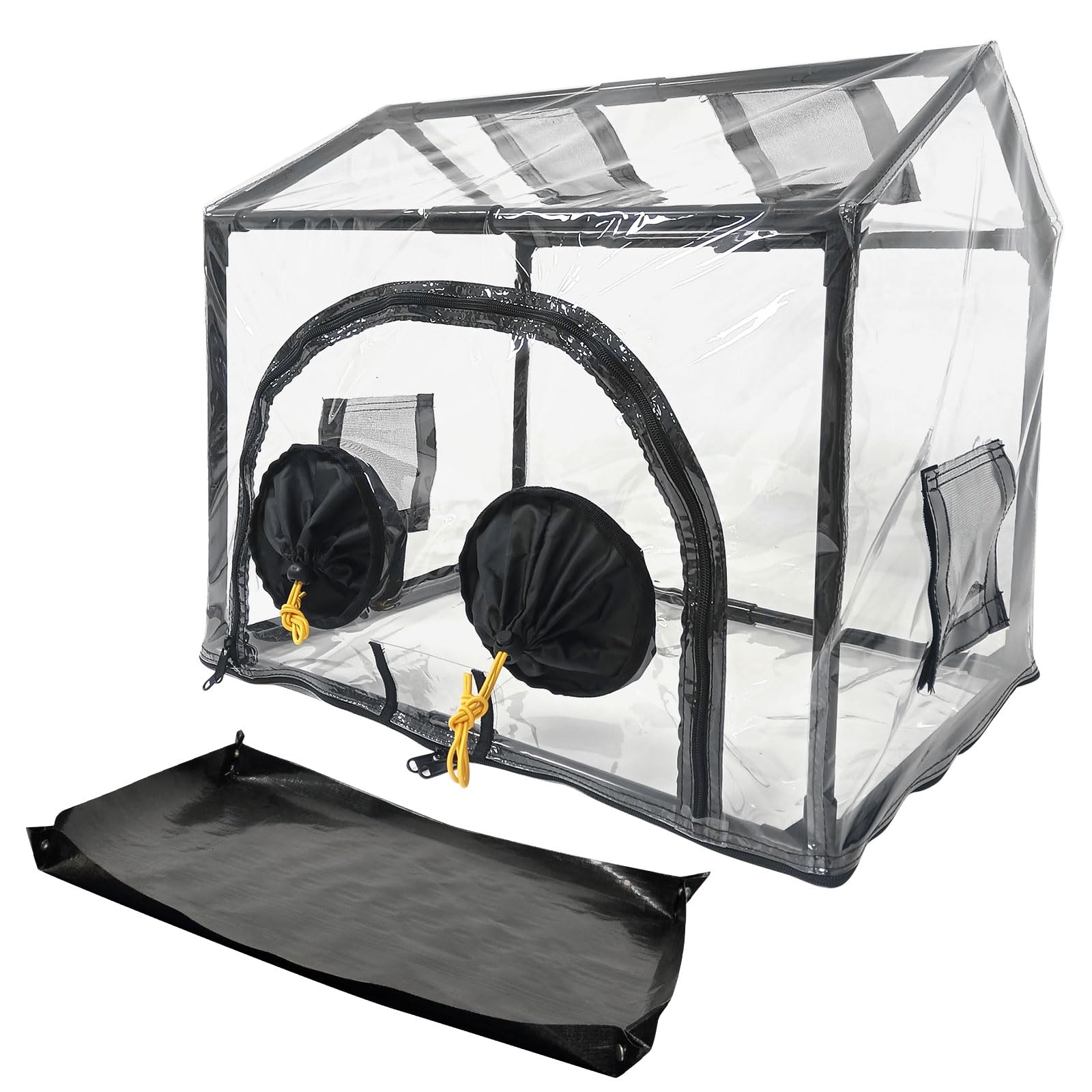 Msioytog S Indoor Plant Cultivation Container With Pvc Top For Easy Growth And Home Farming Clear Mushroom Tent