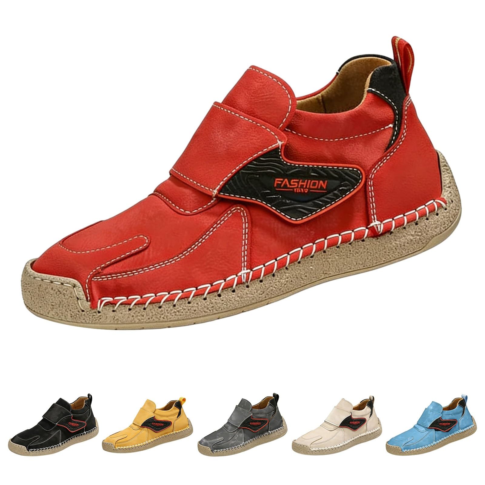 Zapatillas de caña media para hombre y mujer, con plano, Red, 39.5 EU
