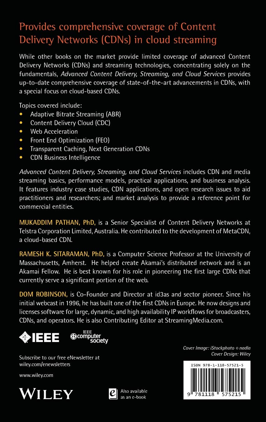 Advanced Content Delivery, Streaming, and Cloud Services (Wiley Series on Parallel and Distributed Computing)