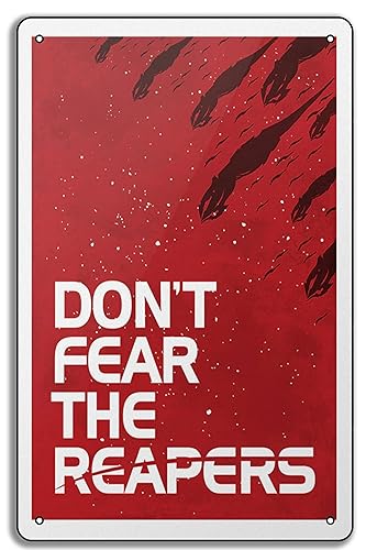 Mass Effect Poster, Video Game Art Print, Don't Fear the Reapers Wall Art Gift, Metal Tin Sign 8x12 Inch - type 16