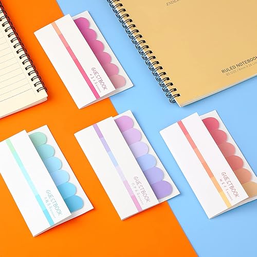 Miniatura 6 de Marspark 960 pestañas de libro para anotar notas coloridas Morandi de 3 pulgadas, pestañas adhesivas de índice, notas transparentes, páginas para