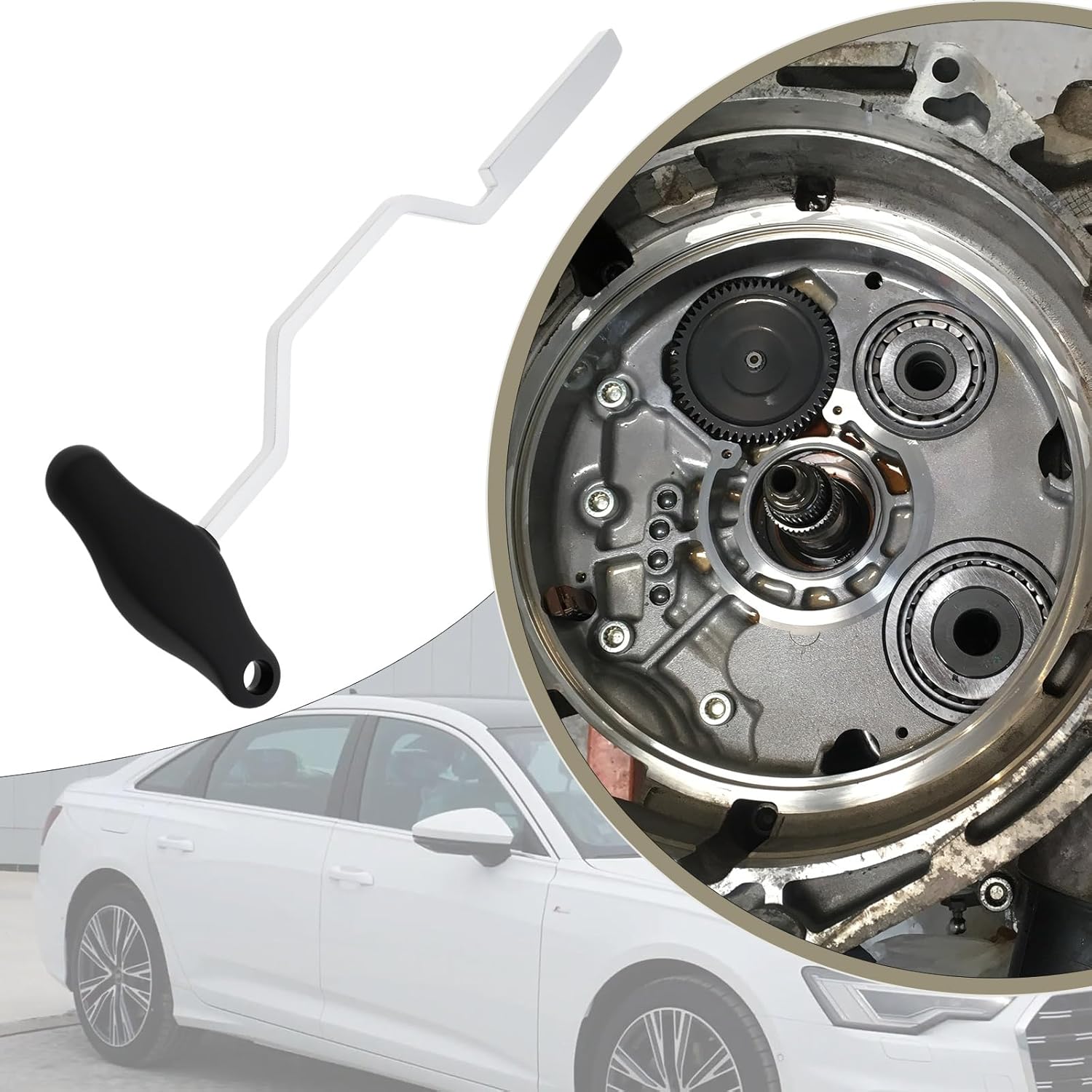 ECSiNG 1PC Gearbox Assembly Lever Tool Replacement Part T10407 Compatible with VW Compatible with Audi 7-Speed DSG Removal Install Tool Car Accessories