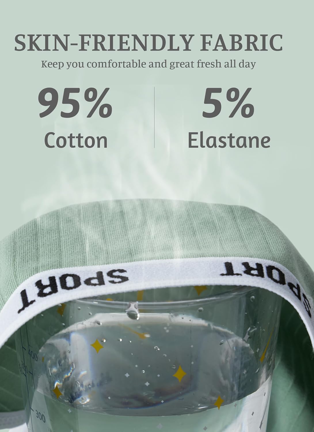 Womens Cotton Underwear Cotton Panties for Women Ladies Underpants High Cut Bikini Comfy Ladies Plus Size Multipack - Image 6