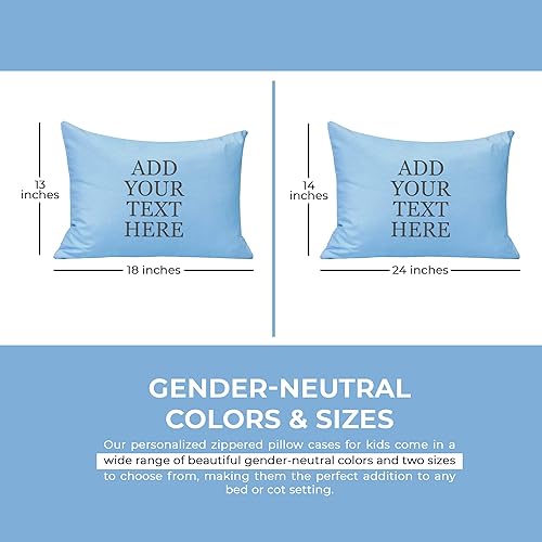 Miniatura 6 de Fundas de almohada personalizadas para niños pequeños de 14 x 20 pulgadas, funda de almohada de microfibra cepillada súper suave y acogedora con