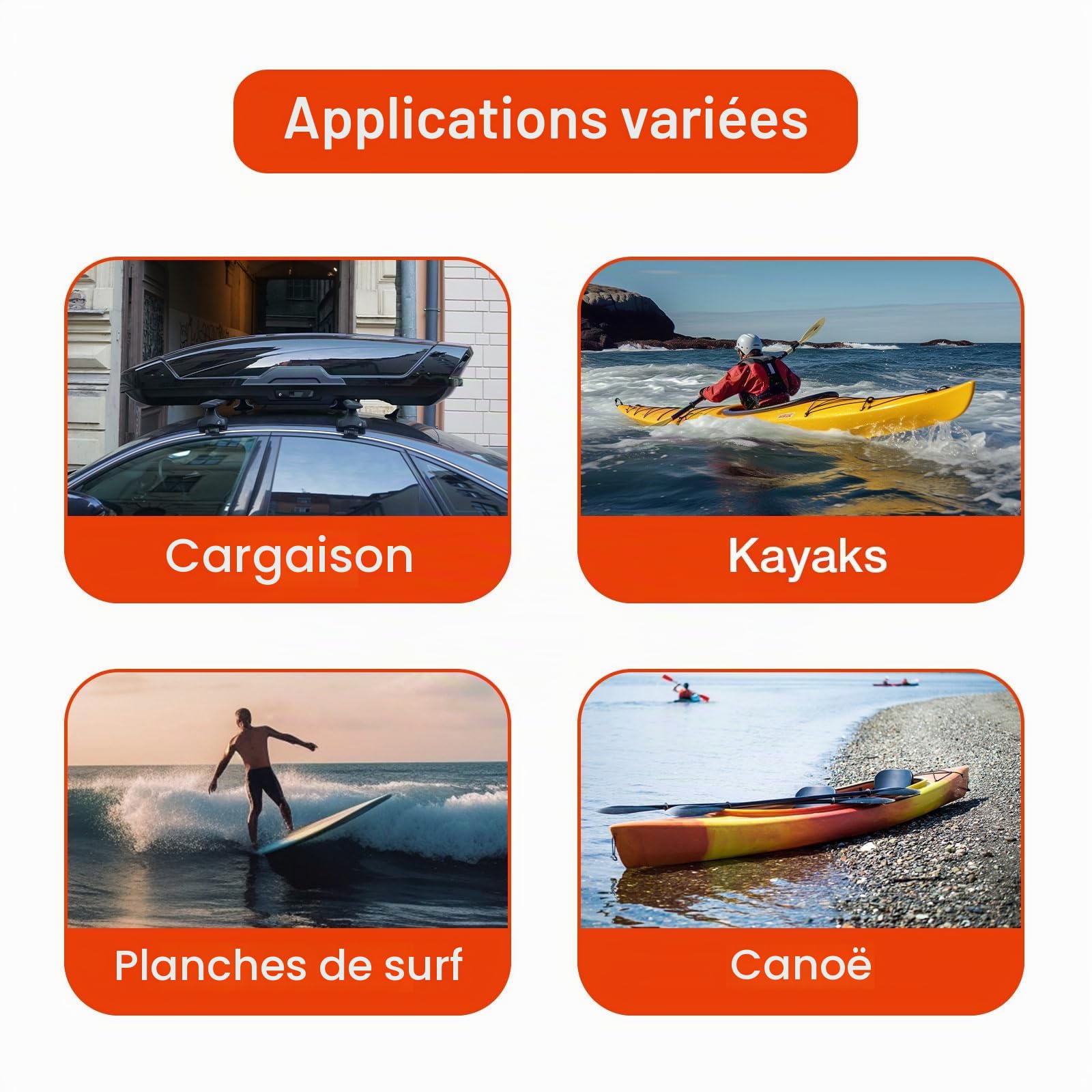2 Pièces Barres de Toit Universelles pour Voiture à 4 ou 5 Portes, Système de Portage de Toit Verrouillable et Réglable avec Serrure, Capacité Max. 75KG