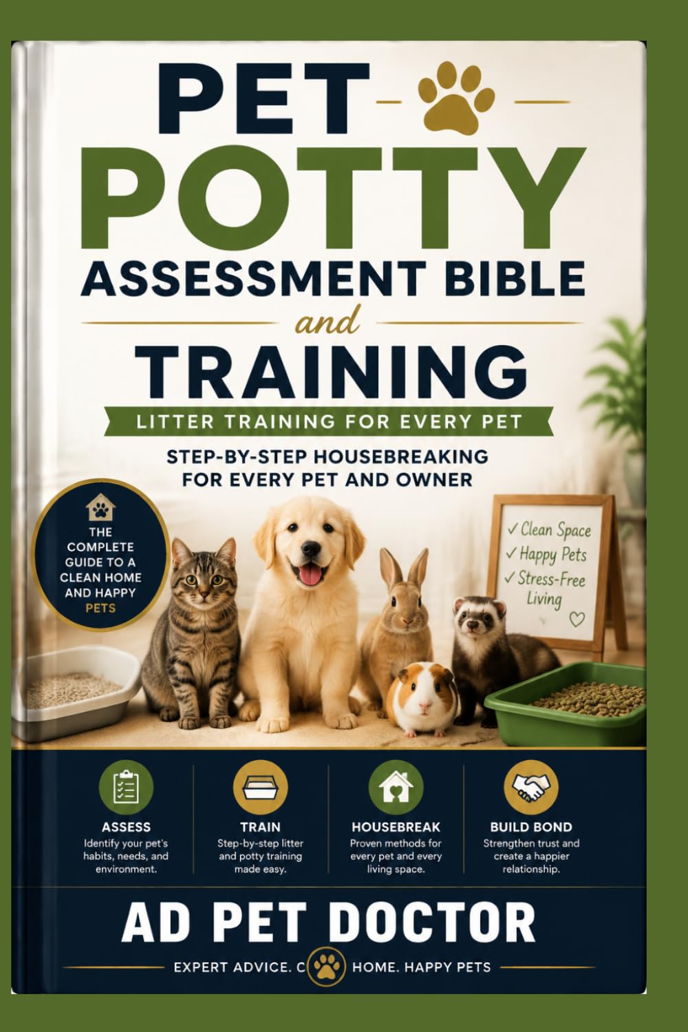 Pet Potty Assessment Bible and Training: Litter Training for Every Pet Step-by-Step Housebreaking and Owner