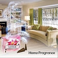 Vista 4 de Lotus - Caja de 12 cajas, 10 conos cada una - Incienso HEM de la India