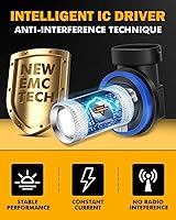 Vista 3 de Auxbeam H 11 Luz antiniebla, Azul hielo