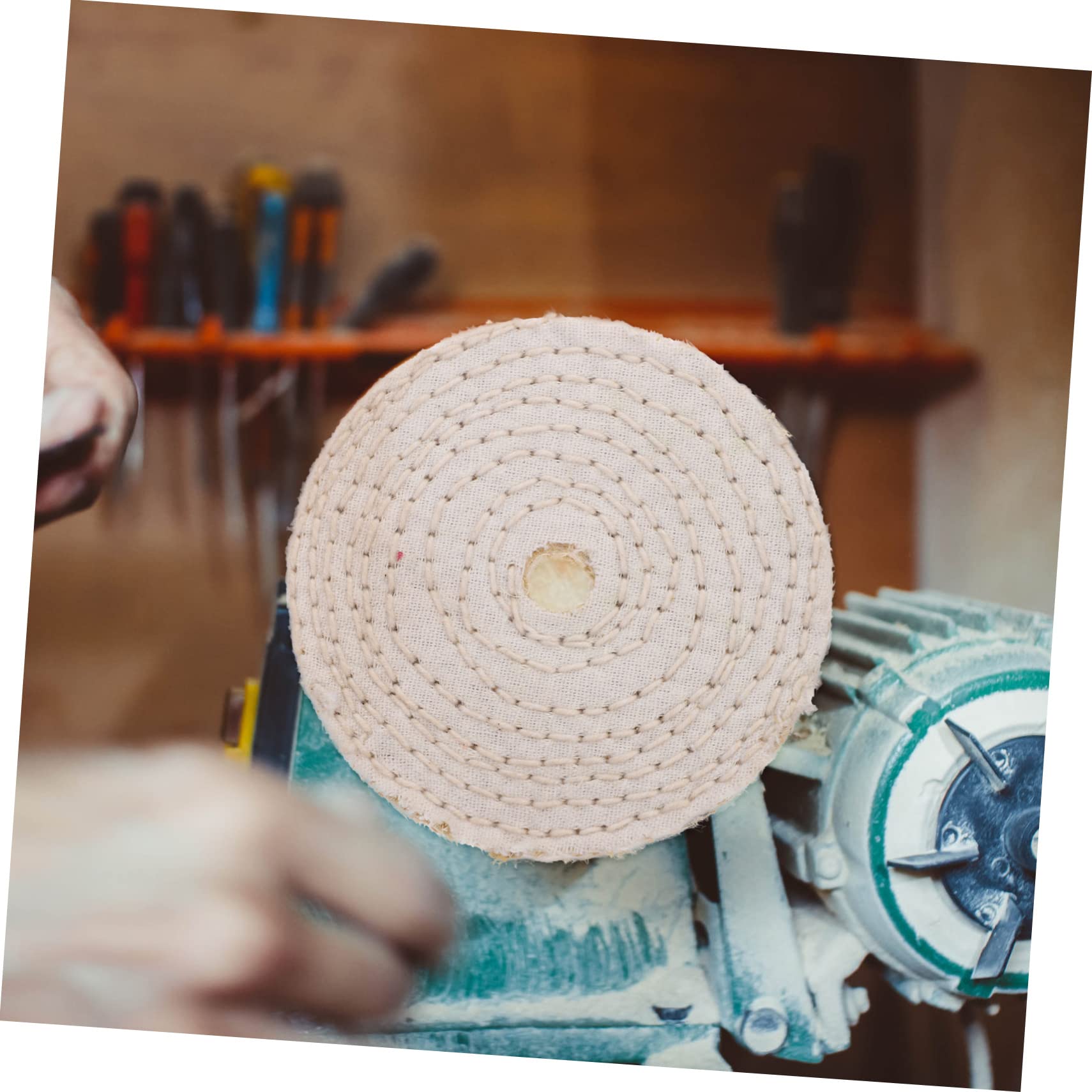 CALLARON Polierscheiben Satz für Bohrmaschine Polierpads aus Baumwolle und Sisal Robust für Metallglasur und Glaspolitur Geeignet
