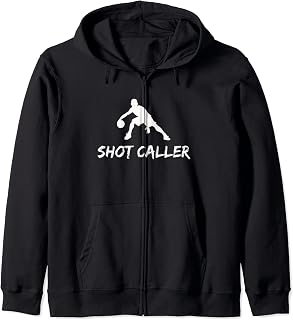 Shot Caller, Basketball, Player, Coach, Team, Sports Zip Hoodie